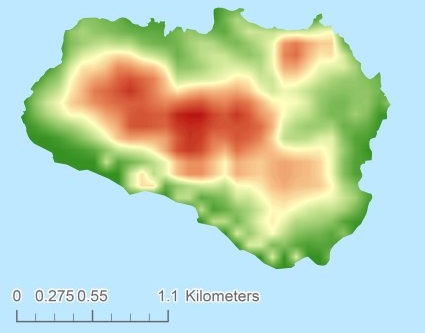 Molara Цифровая модель местности - DTM