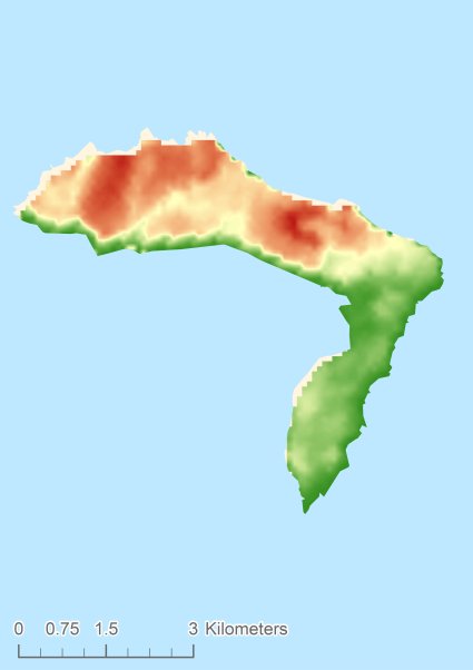 Rathlin Island Digital terrain model - DTM