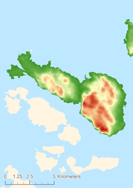 Rennesøya Цифровая модель местности - DTM