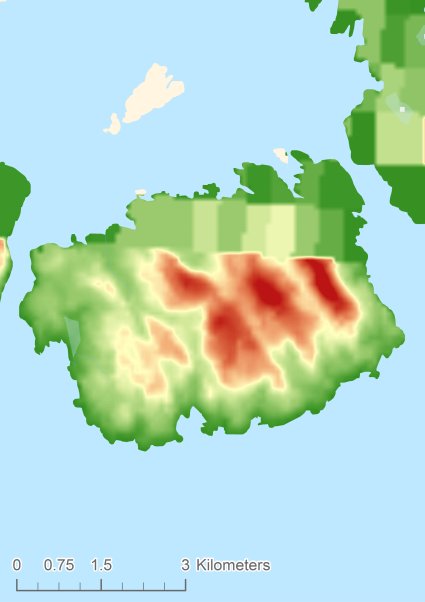 Selbjørn Цифровая модель местности - DTM