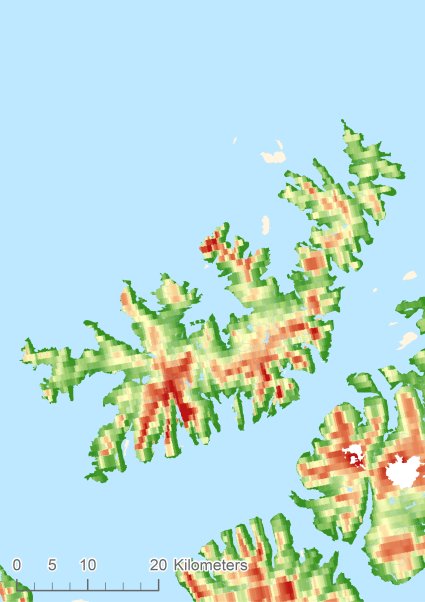 Sørøya Цифровая модель местности - DTM