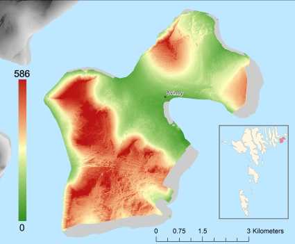 Svínoy Modelo Digital de Terreno - DTM