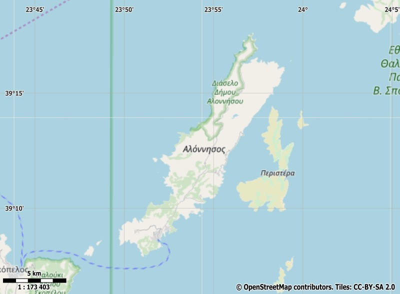 Alonnisos Map