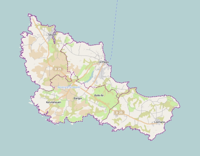 Belle-Île-en-Mer Karta