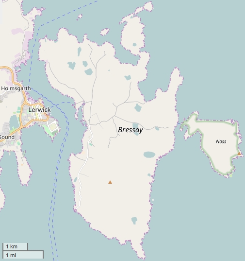 Bressay Mapa