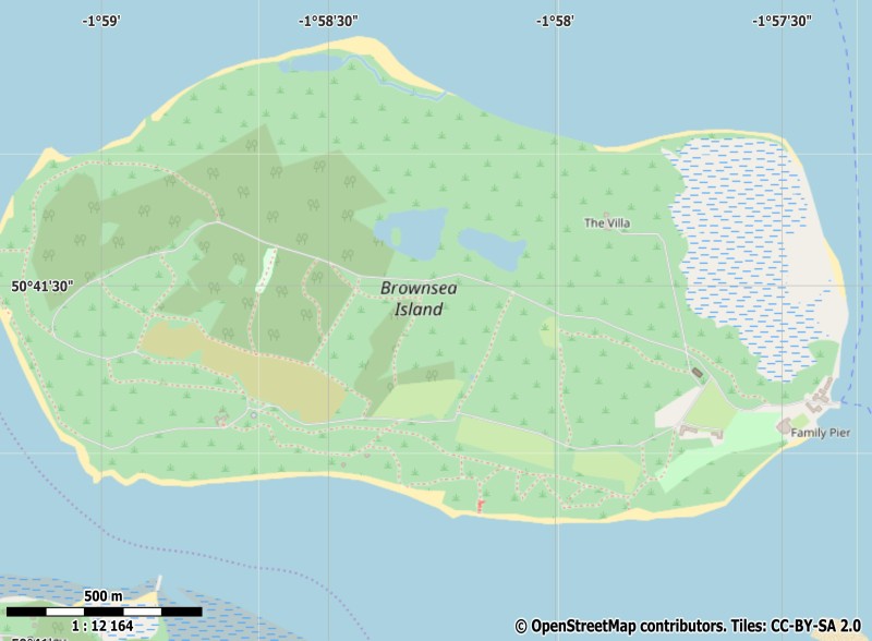 Brownsea Island Map