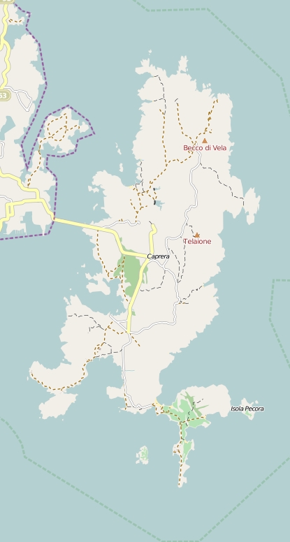 Caprera Map