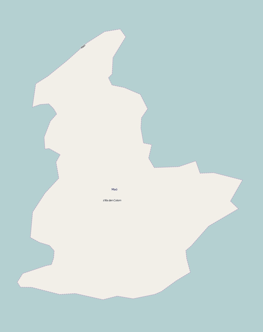 Illa den Colom Mappa