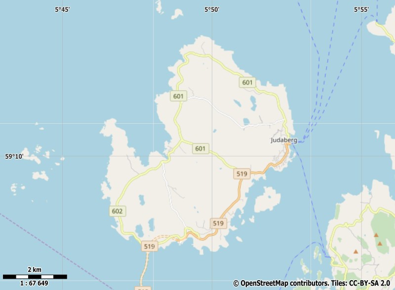 Finnøya Mapa