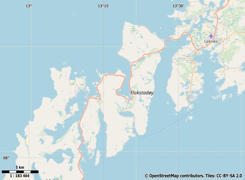 Flakstadøya Mapa