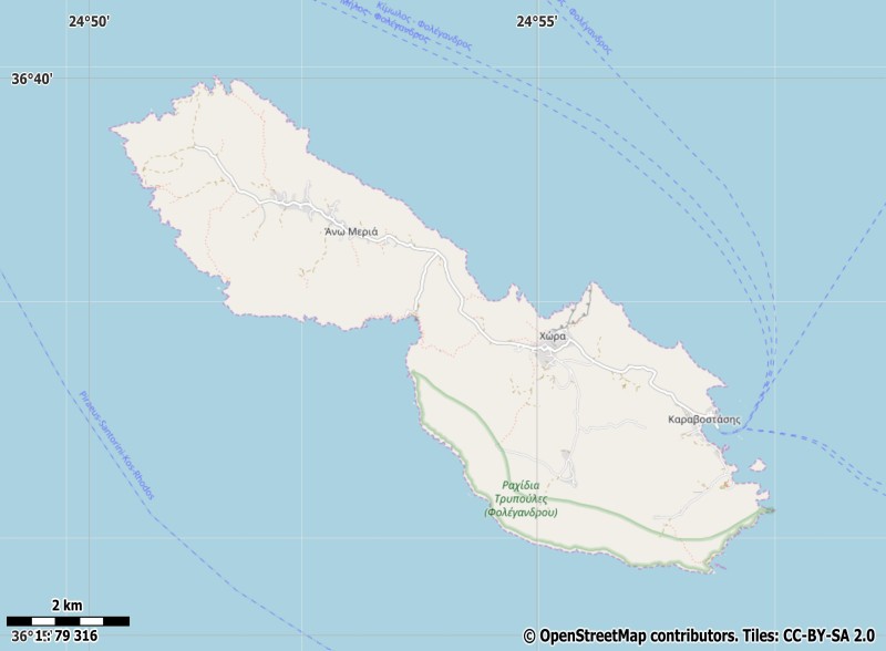 Folegandros Map