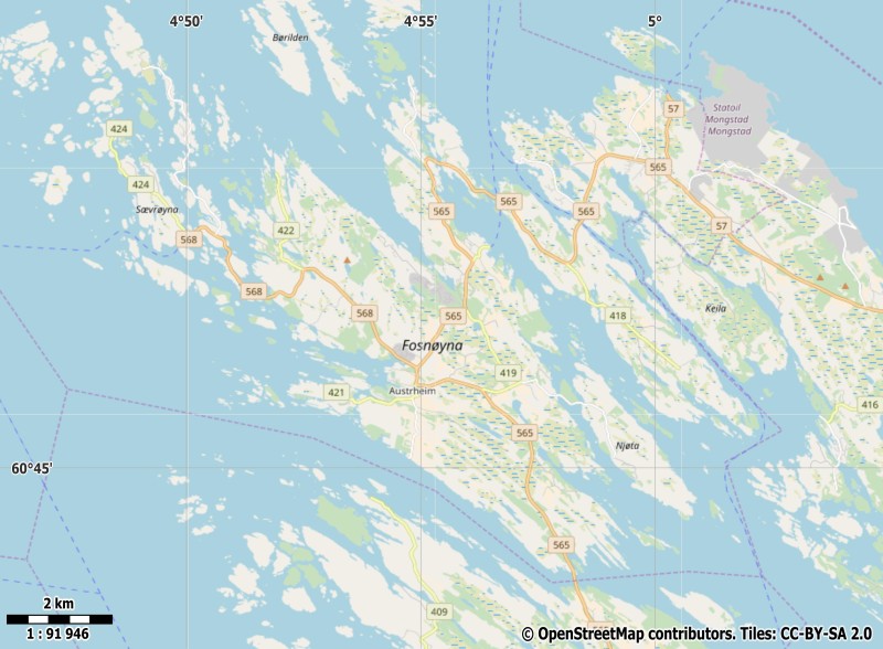 Fosnøyna Mapa