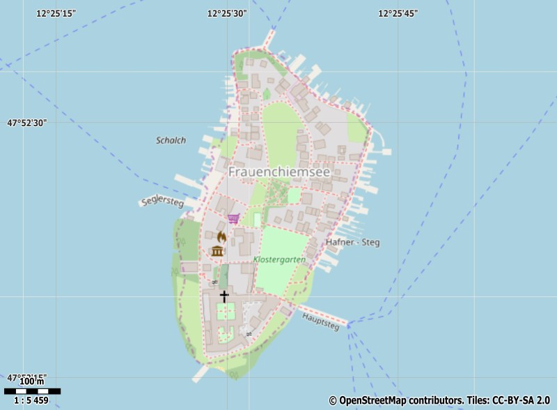 Fraueninsel Mapa