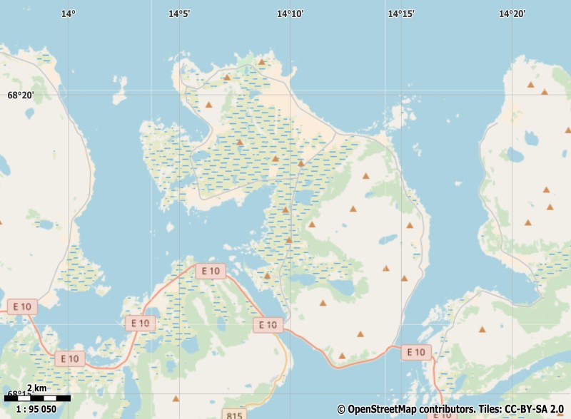 Gimsøya Karte