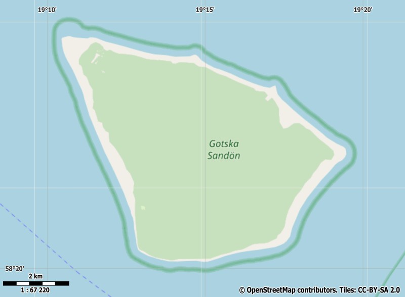 Gotska Sandön Map