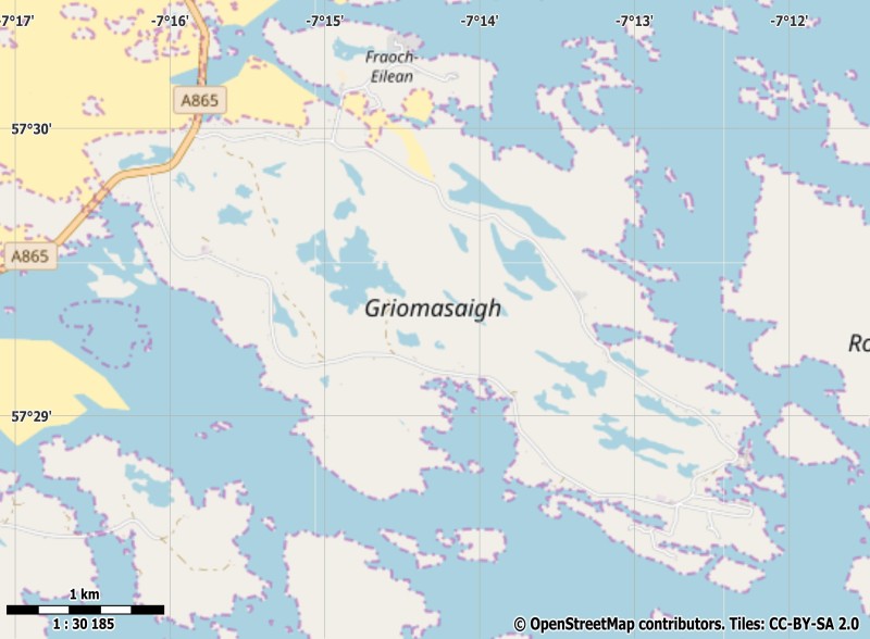Grimsay Karte