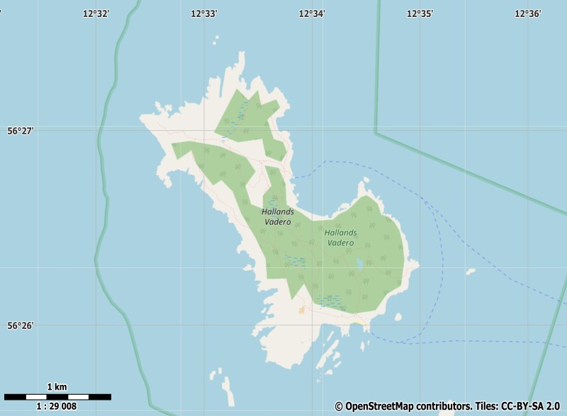 Hallands Väderö Map