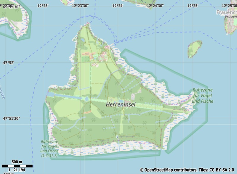 Herreninsel Kartta