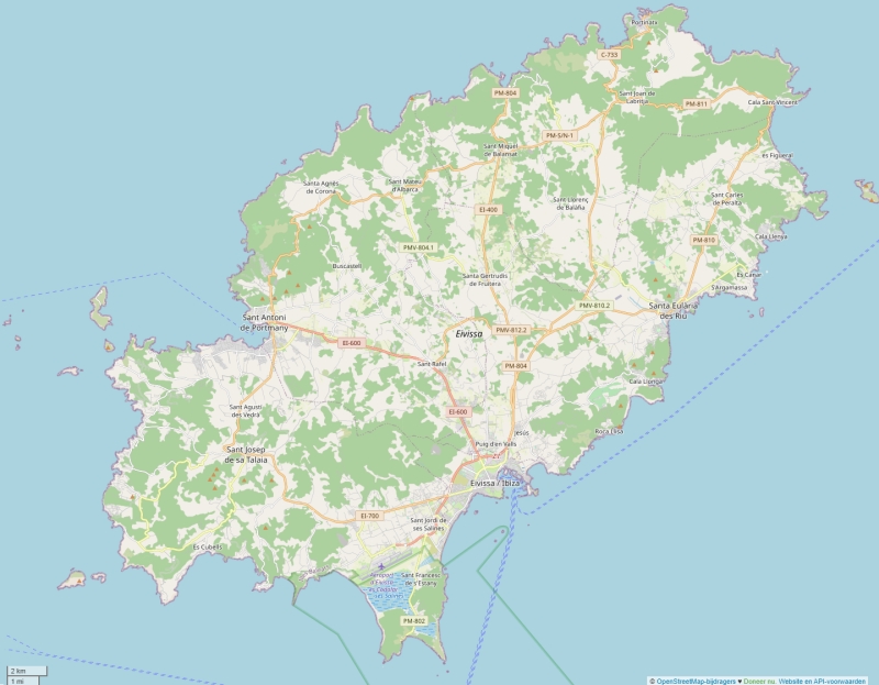 Ibiza карта