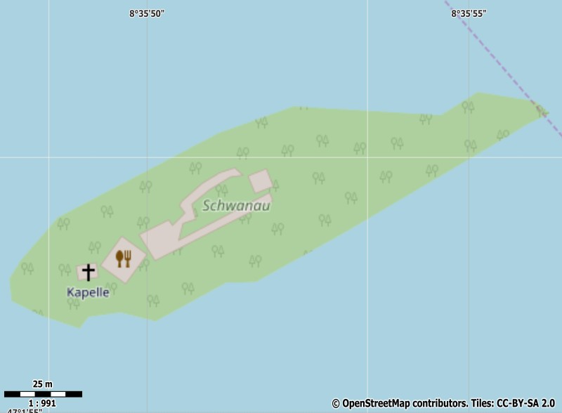 Insel Schwanau Mapa