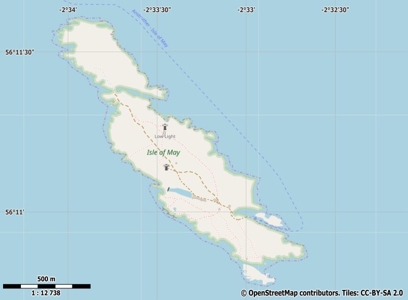 Isle of May Mapa