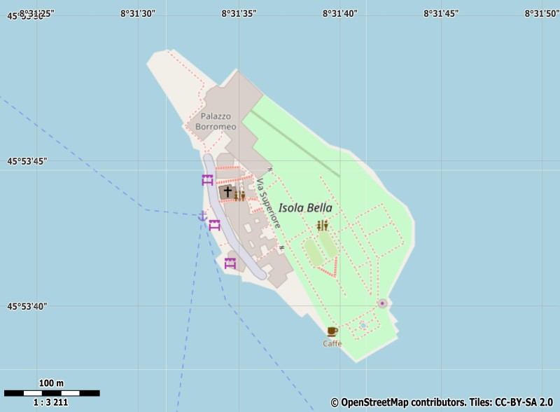 Isola Bella карта