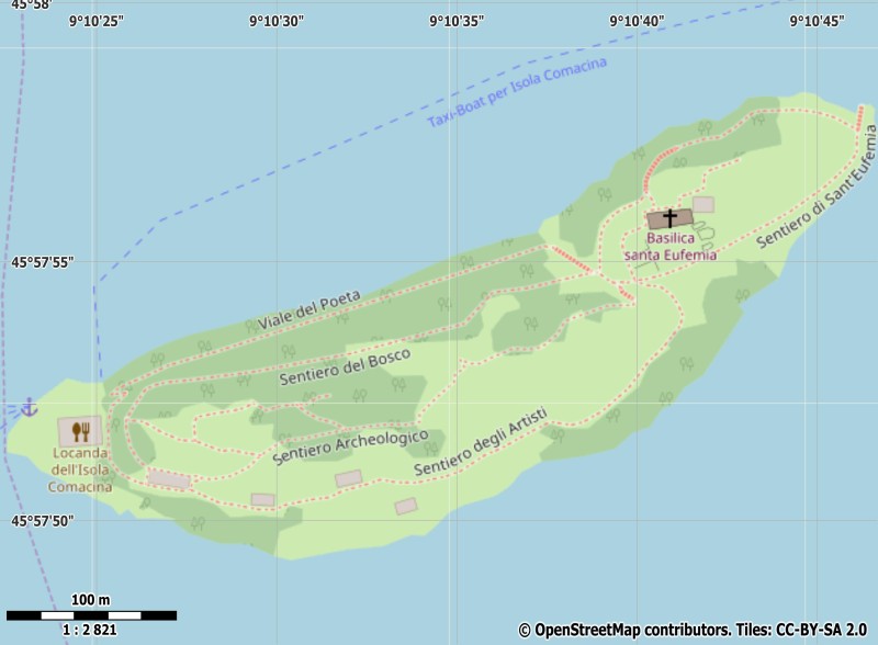Isola Comacina Mapa