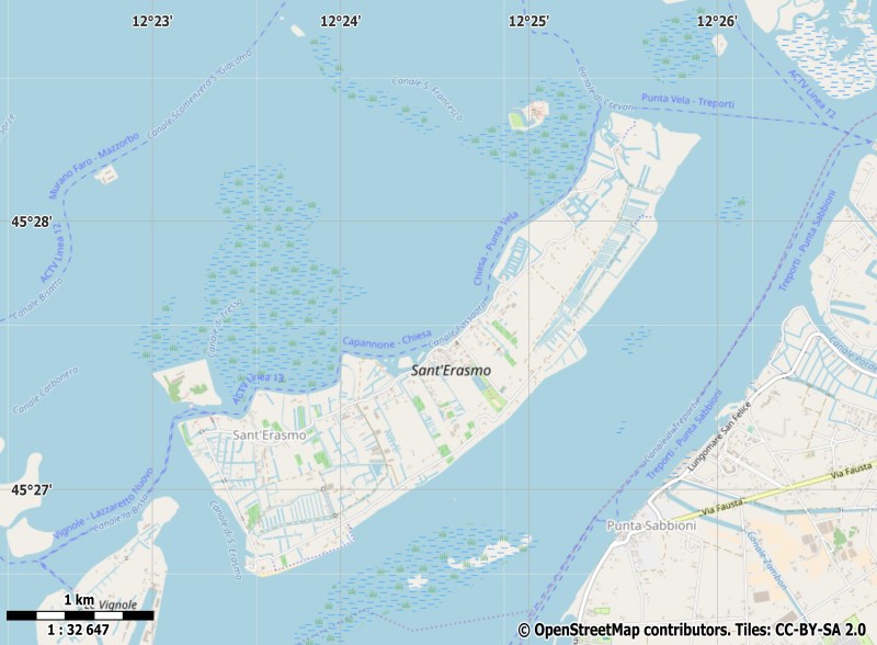 Sant'Erasmo карта