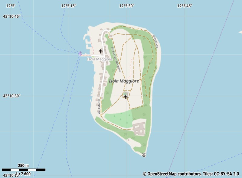 Isola Maggiore карта