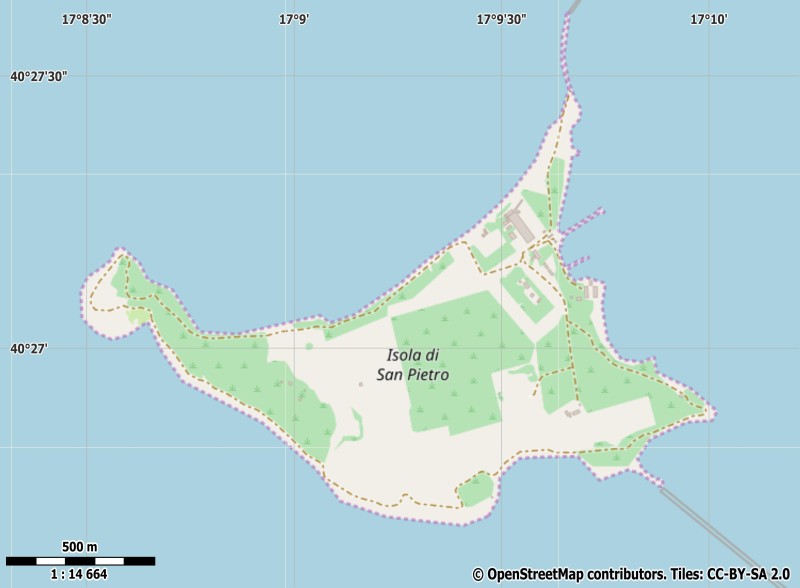 Isole Cheradi карта