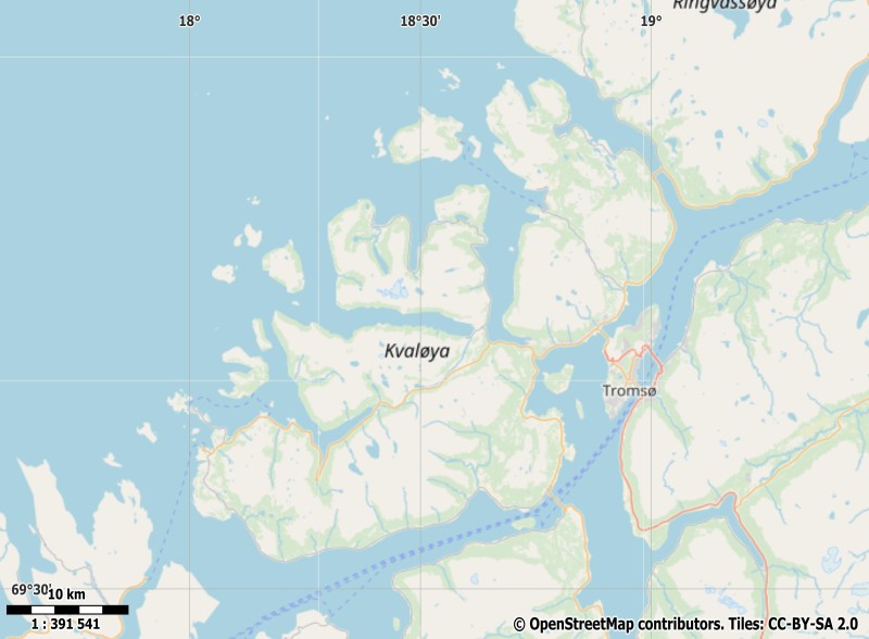 Kvaløya Karte