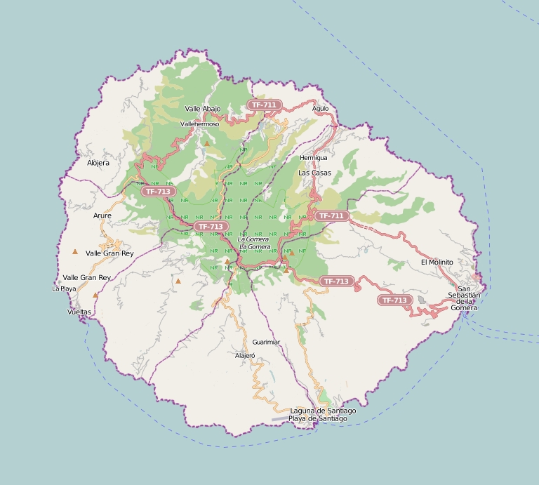 La Gomera Karte