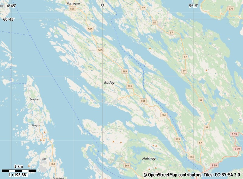 Radøy Map