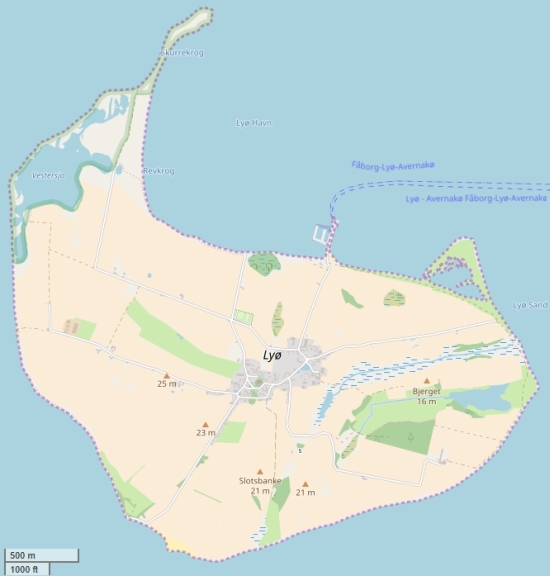 Lyø Map