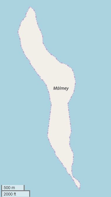 Málmey карта