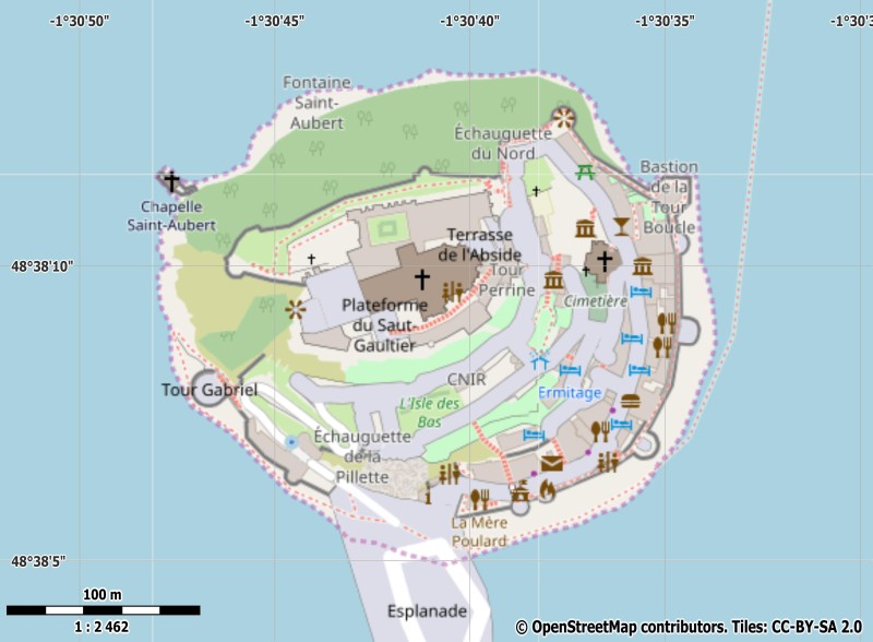Mont Saint-Michel Map