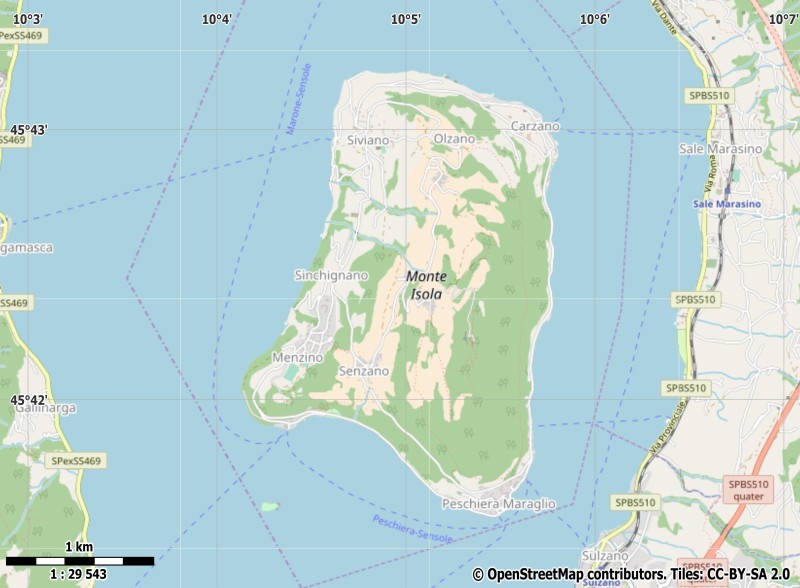 Monte Isola Mappa