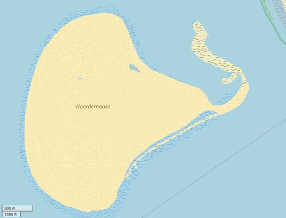 Noorderhaaks - De razende bol Map
