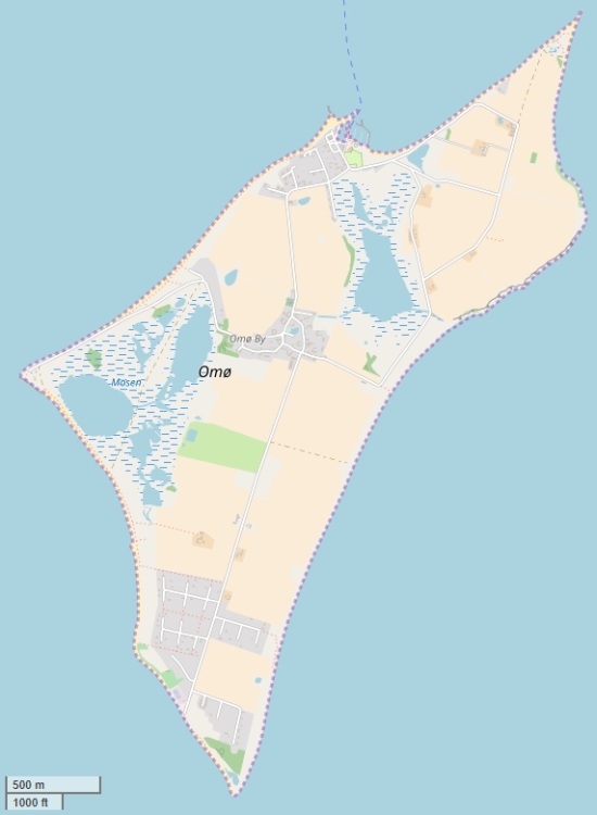 Omø Karte