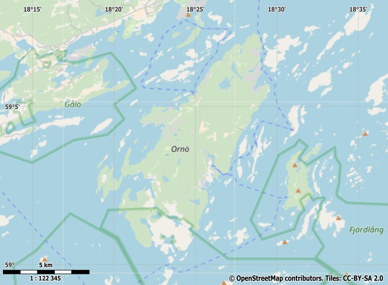 Ornö Map