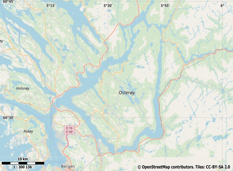Osterøy Mapa