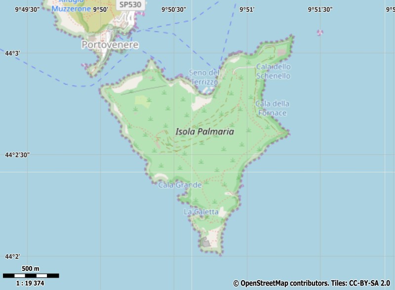 Palmaria Mapa