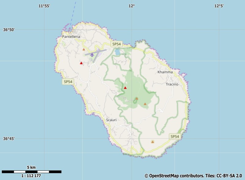 Pantelleria Mapa