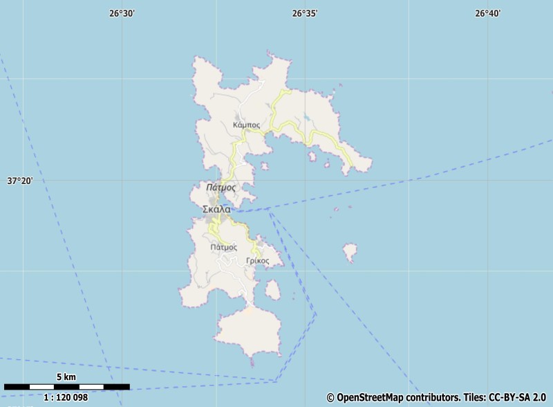 Patmos Mapa