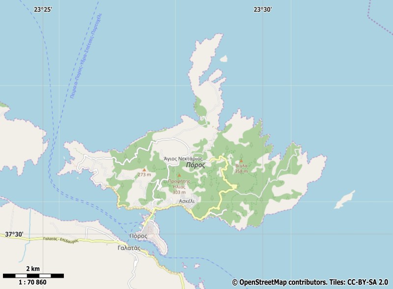 Poros Map