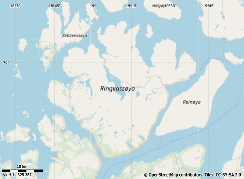Ringvassøya Map