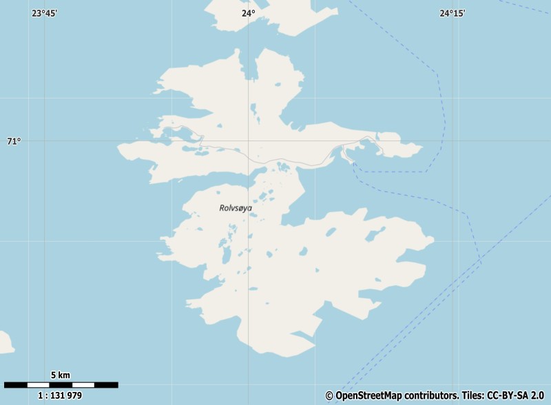 Rolvsøya Karte