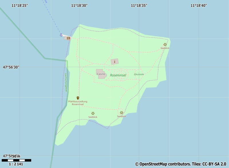 Rosen-Insel Kartta