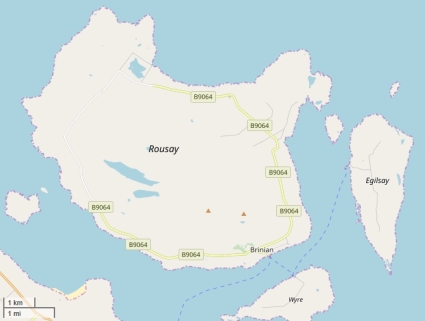 Rousay Mapa
