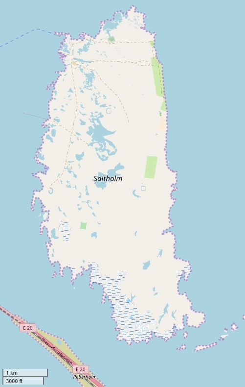 Saltholm Mapa
